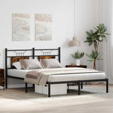 Bed Frame without Mattress Smoked Oak 150x200 cm King Size Engineered Wood 4106745