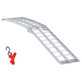 Motorcycle Ramp Folding Silver 180 x 28 x 5 cm Aluminium 42021088