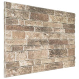 3D Wall Panels with Multicolour Brick Design 10 pcs EPS 149585