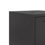 Highboard Black 36x39x107 cm Steel 846530