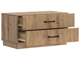 Bedside Cabinet Artisan Oak 62 x 34.5 x 44.5 cm Engineered Wood 895244