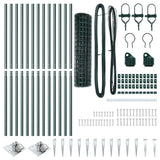 Welded Wire Fence with Spikes 25 x 1 m PVC-Coated Steel 3350584