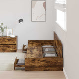 Bed Frame with Headboard Old Wood 90 x 190 cm Engineered Wood 3335251