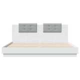 Bed Frame without Mattress White 200x200cm 3209891