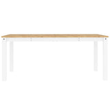 7 Piece Dining Set PANAMA White Solid Wood Pine 3345193