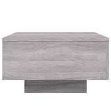 Coffee Table with LED Lights Grey Sonoma 55x55x31 cm 836579