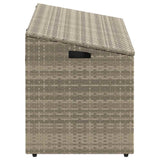 Garden Storage Box Light Grey 110x50x58 cm Poly Rattan 4104073