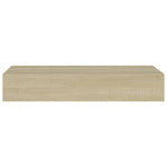 ZNTS Wall-mounted Drawer Shelf Oak 60x23.5x10cm MDF 330261