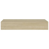 ZNTS Wall-mounted Drawer Shelf Oak 60x23.5x10cm MDF 330261