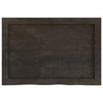 ZNTS Wall Shelf Dark Brown 60x40x cm Treated Solid Wood Oak 363768