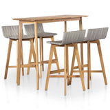 5 Piece Outdoor Dining Set Solid Acacia Wood 44222