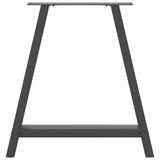 Dining Table Legs A-Shaped 2 pcs Anthracite 70x cm Steel 4012854