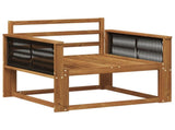 Outdoor Middle Sofa Solid Acacia Wood Natural 3438848