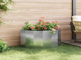 Planter Silver 90 x 45 x 50 cm Galvanised Steel 883715