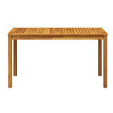 Garden Table 140x80x74 cm Solid Acacia Wood 42618