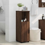 Bathroom Cabinet with Storage Brown Oak 30 x 35 x 95 cm 883321
