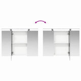 Bathroom Cabinet Set 4 pcs White 100 x 14.5 x 70 cm 3406335
