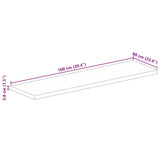 Table Top 100x60x3.8 cm Rectangular Solid Wood Reclaimed 371134