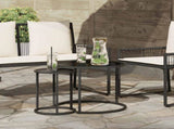 Coffee Table Set 2 pcs 55 x 55 x 45 cm steel 42026685
