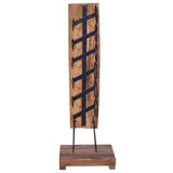 Wine Rack for 6 Bottles 35x35x100 cm Solid Teak Wood 288809