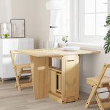 Butterfly Dining Table Foldable Corona Wax Brown Solid Wood Pine 4013433