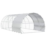 Chicken Coop Silver 600 x 300 x 200 cm Galvanised Steel 3434697