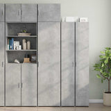 Slim Storage Cabinet Concrete Grey 50x42.5x225 cm Engineered Wood 3281304