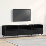 TV Cabinet Black oak 150 x 30 x 44.5 cm Engineered wood 862136