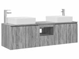 Bathroom Cabinet Set 3 pcs Grey Sonoma 49.5 x 41 x 63 cm 3405643