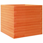 ZNTS Garden Planter Wax Brown 50x50x45.5 cm Solid Wood Pine 847245