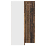 Wall Corner Cabinet LUCCA Old Wood 57 x 57 x 100 cm 885173