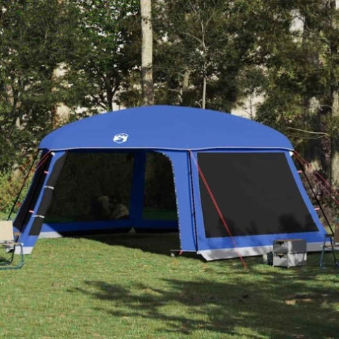 ZNTS Pool Tent with Removable Fly & Mesh Walls Azure Blue 670x590 cm 4100631