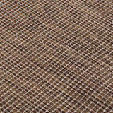 Outdoor Flatweave Rug 200x280 cm Brown 340791