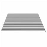 Replacement Fabric for Awning Anthracite and White 5x3.5 m 311992