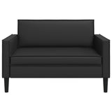 XXL Armchair Black Faux Leather 42043536