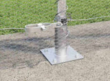 Welded Wire Fence with Concrete Base 10 x 0.8 m 3353758