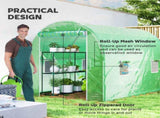 300 x 195cm Walk-In Tunnel Greenhouse - Green T3398P318749