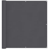 Balcony Screen Anthracite 120x800 cm 100% Polyester Oxford 4000061