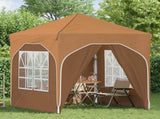 Pop-up Party Tent 192 x 192 x 245 cm Beige 42019837