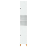 Bathroom Cabinet with Open Shelf ALKMAAR White 30 x 31 x 190 cm 896155