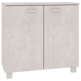Sideboard HAMAR White 85x35x80 cm Solid Wood Pine 340493