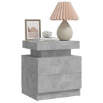 ZNTS Bedside Cabinet Concrete Grey 45x35x52 cm Engineered Wood 326853