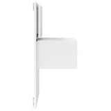 Wall-mounted Bedside Cabinet with LED Lights White 848157