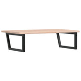 Basin Shelf Wall Mounted Steel and Solid Wood Oak 3302467