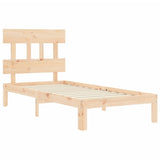 Bed Frame without Mattress 90x200 cm Solid Wood Pine 3193581