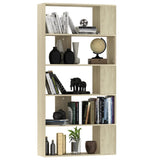 Book Cabinet/Room Divider Sonoma Oak 80x24x159 cm Engineered Wood 800102