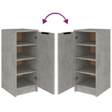 Shoe Cabinet Concrete Grey 30x35x70 cm Engineered Wood 811416