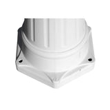 Garden Light Post 3-arms 215 cm White Aluminium 40245
