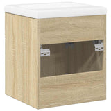 2 Piece Bathroom Furniture Set Sonoma Oak Engineered Wood 3324982