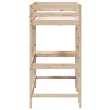 Loft Bed without Mattress 80x200 cm Solid Wood Pine 842854